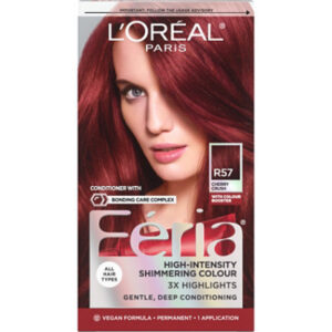 L'Or?l Paris Feria Shimmering Adult Permanent Hair Color R57 Cherry Crush Kit - Each