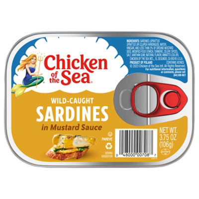 Chicken of the Sea Wild Caught Sardines in Mustard Sauce - 3.75 Oz.