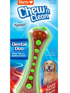 Hartz Chew n Clean Toy  Treat For Dogs Bacon Flavor Large - Each
