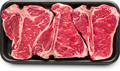 Beef Loin T-Bone Steak USDA Choice Value Pack - 4 Lb