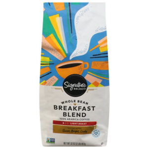 Signature SELECT Coffee Whole Bean Breakfast Blend Light Roast - 32 Oz