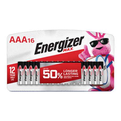 Energizer MAX AAA Alkaline Batteries -16 Count