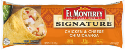 El Monterey Signature Chicken Cheese & Rice Chimichanga - 5 Oz