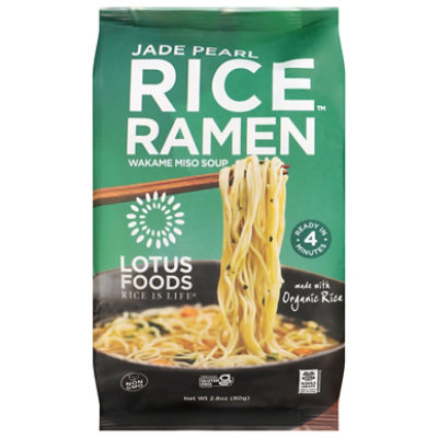 Lotus Foods Rice Ramen with Miso Soup Jade Pearl - 2.8 Oz