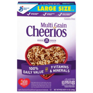 Cheerios Cereal Multi Grain Lightly Sweetened Box - 12 Oz