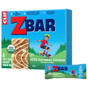 CLIF Kid Zbar Iced Oatmeal Cookie Organic Snack Bars - 6 Count