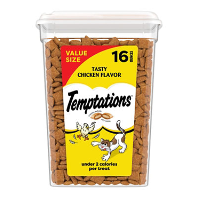 Temptations Classic Tasty Chicken Flavor Crunchy and Soft Adult Cat Treats - 16 Oz