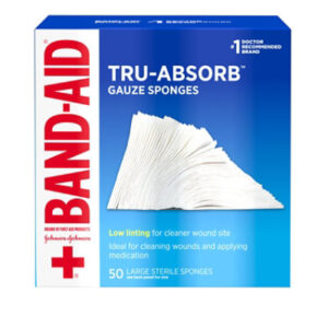 BAND-AID Mirasorb Gauze Sponges Large - 50 Count