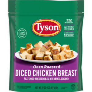 Tyson Oven Roasted Diced Grilled & Ready Chicken Breast - 22 Oz