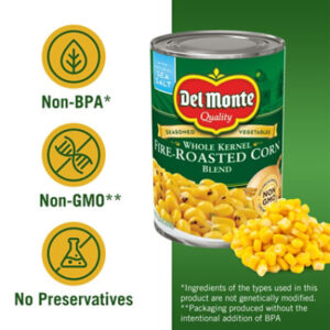 Del Monte Fire Roasted Whole Kernel Corn Blend - 14.75 Oz Canned Vegetable