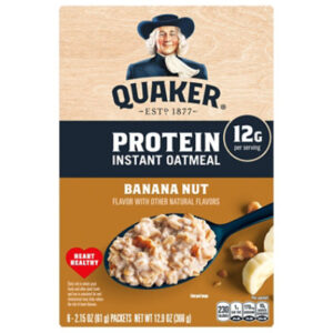 Quaker Select Starts Protein Oatmeal Instant Banana Nut - 6-2.15 Oz