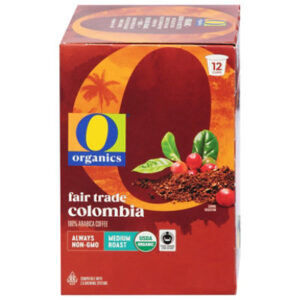 O Organics Coffee Organic Arabica Single Serve Cups Medium Roast Colombian - 12 Count