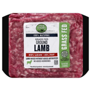 Open Nature 15% Fat 85% Lean Ground Grass Fed Lamb - 16 oz