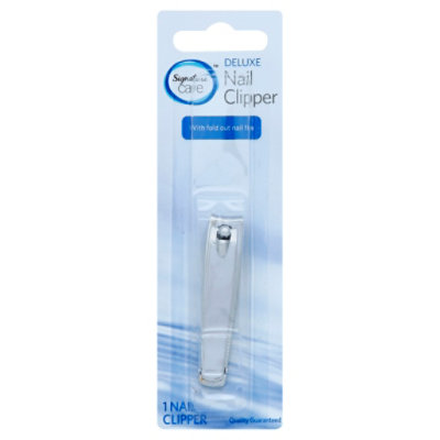 Signature Select/Care Clipper Nail Deluxe With Fold Out Nail File - Each