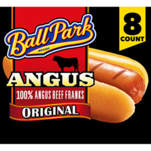 Ball Park Uncured Angus Beef Hot Dogs 8 Count
