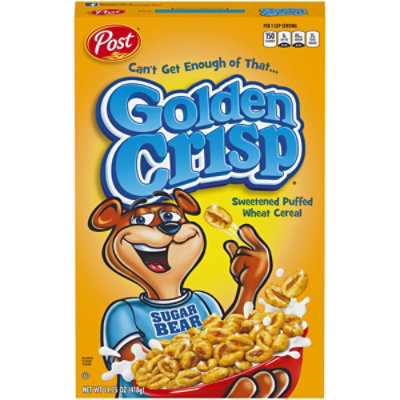 Post Golden Crisp Sweetened Puffed Wheat Breakfast Cereal - 14.75 Oz
