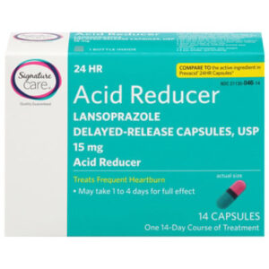 Signature Select/Care Acid Reducer 24 Hour Lansoprazole Delayed Release 15mg Capsule - 14 Count