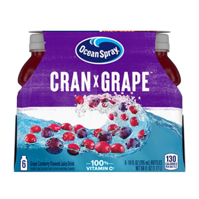 Ocean Spray Juice Drink Cran-Grape - 6-10 Fl. Oz.