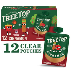 Tree Top Apple Sauce Cinnamon Pouches - 12-3.2 Oz
