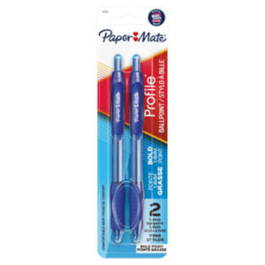 Paper Mate Profile Ball Point Pen B 1.4 Mm Blue - 2 Count