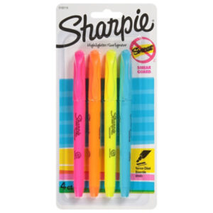 Sharpie Pocket Highlighter Assorted - 4 Count