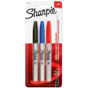 Sharpie Permanent Marker Fine 3 Color Set - 3 Count