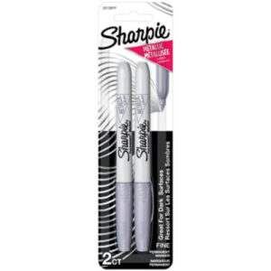 Sharpie Permanent Marker Metallic Fine Silver - 2 Count