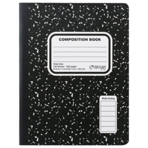 Top Flight Composition Book Wide Rule 100 Sheets - Each