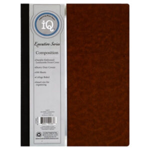 IQ Composition Book Executive Series College Ruled 100 Sheets - Each