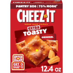 Cheez-It Cheese Crackers Extra Toasty Baked Snack Crackers - 12.4 Oz
