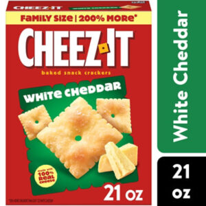 Cheez-It Cheese Crackers White Cheddar Baked Snack Crackers - 21 Oz
