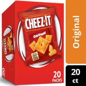 Cheez-It Cheese Crackers Original Baked Snack Crackers 20 Count - 20 Oz