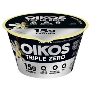 Oikos Triple Zero Vanilla Greek Yogurt - 5.3 Oz