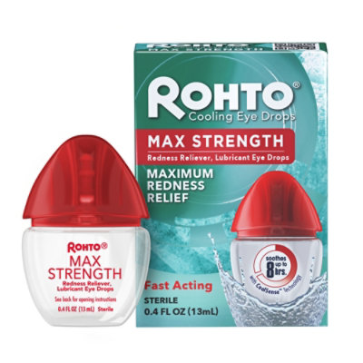 Rohto Eye Drops Cooling Cool Max - 0.4 Fl. Oz.