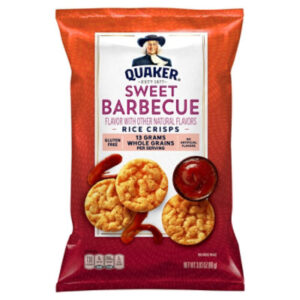 Quaker Popped Rice Crisps Gluten Free Sweet Barbecue - 3.03 Oz