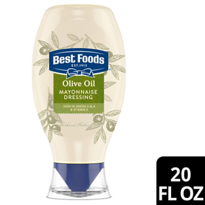 Best Foods Squeeze Mayonnaise Dressing With Olive Oil - 20 Oz