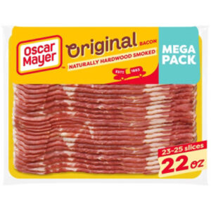 Oscar Mayer Naturally Hardwood Smoked Bacon Mega - 22 Oz