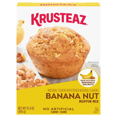 Krusteaz Banana Nut Muffin Mix - 15.4 Oz