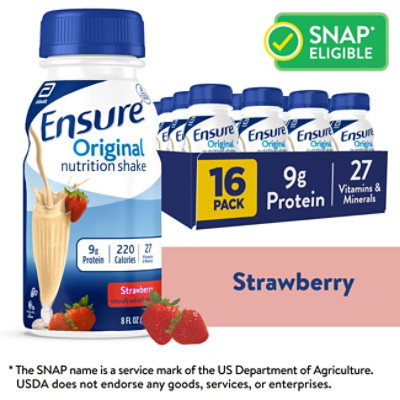 Ensure Original Nutrition Shake Ready To Drink Strawberry - 16-8 Fl. Oz.