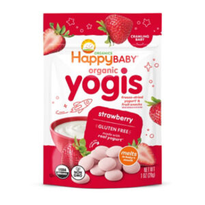 Happy Baby Organics Yogis Freeze-Dried Yogurt & Fruit Snacks Strawberry - 8-1 Oz