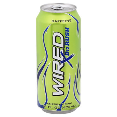 WIRED Energy Supplement Extreme B12 Rush Maximum Taurine - 16 Fl. Oz.