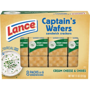 Lance Captain's Wafers Cream Cheese and Chives Sandwich Crackers - 8 Ct - 1.37 Oz