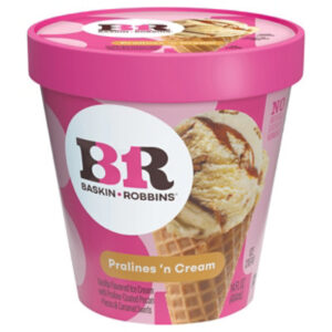 Baskin Robbins Ice Cream Pralines N Cream - 14 Fl. Oz.