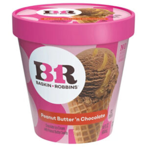 Baskin Robbins Ice Cream Peanut Butter N Chocolate - 14 Fl. Oz.