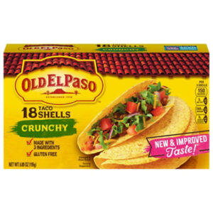 Old El Paso Taco Shells Crunchy Box 18 Count - 6.89 Oz