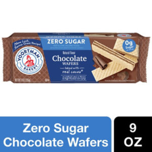VOORTMAN Bakery Zero Sugar Chocolate Wafers - 9 Oz