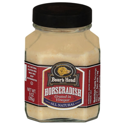 Boars Head Horseradish Grated In Vinegar Glass - 9 Oz