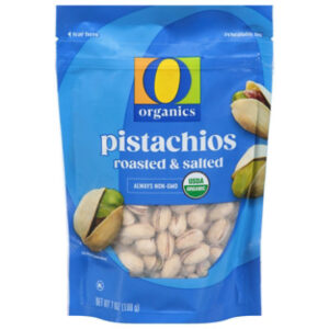 O Organics Pistachios Roasted & Salted - 7 Oz