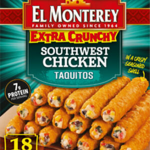 El Monterey Southwest Chicken Crunchy Taquitos 18 Count - 20.7 Oz