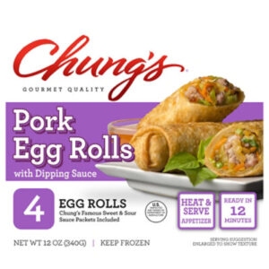 Chungs Egg Rolls Pork - 12 Oz